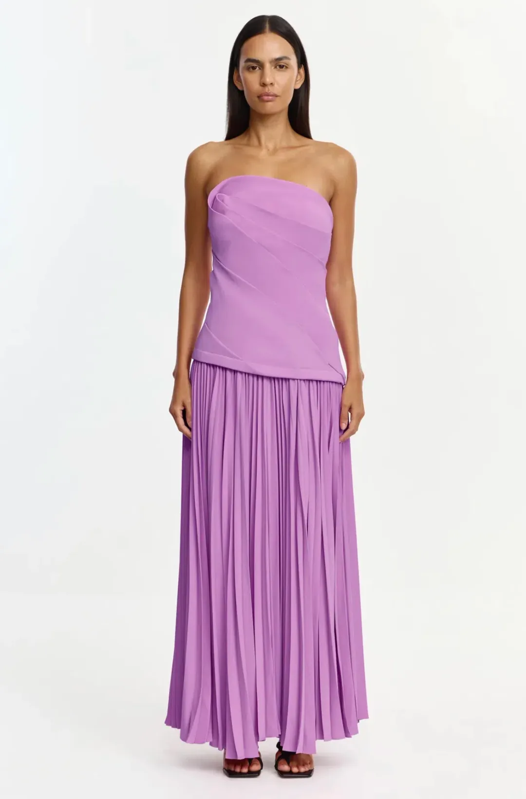 Acler Harden Maxi Dress size 8 Zinnia Pink for rent on The Volte - main image