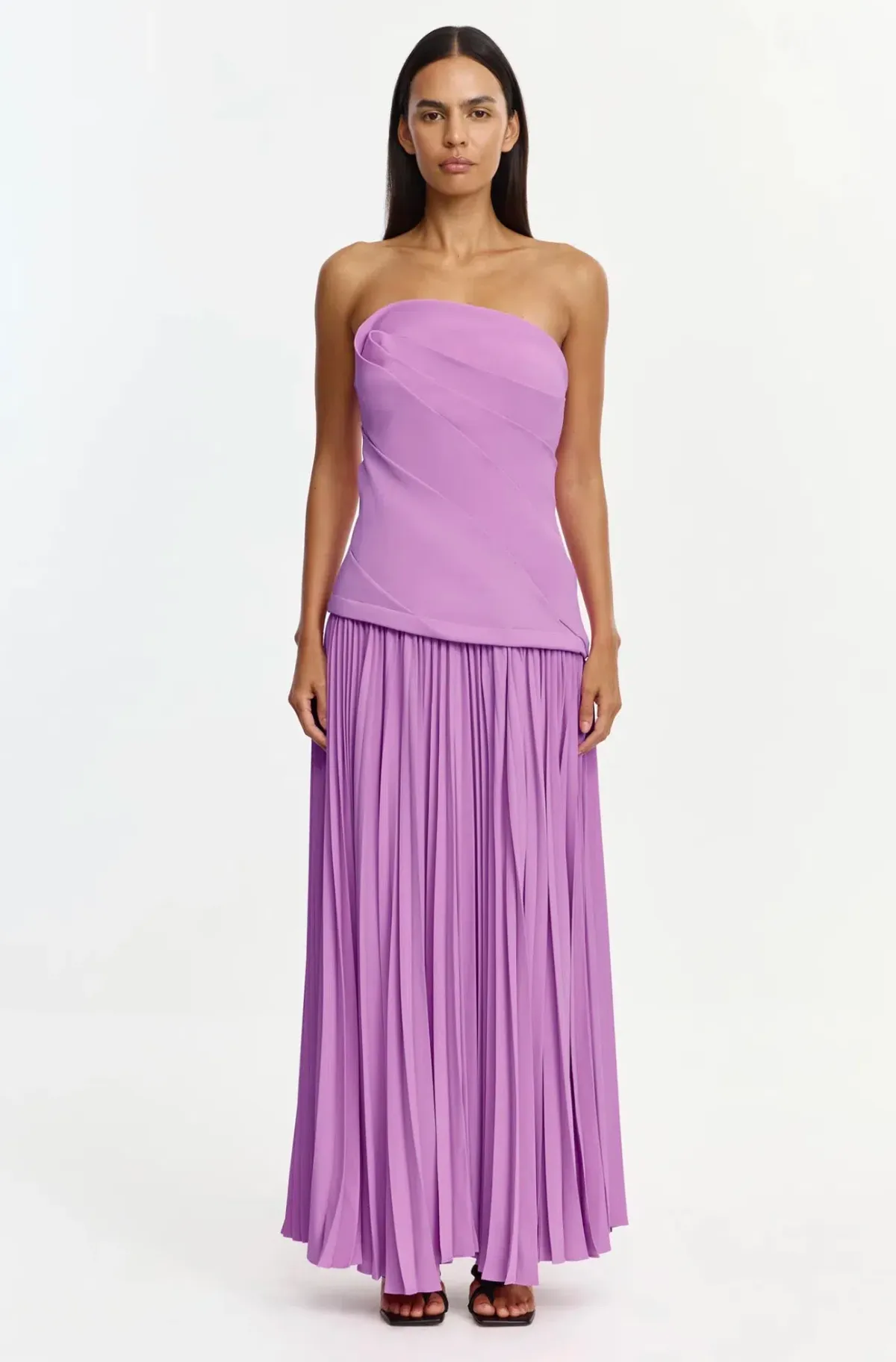Acler Harden Maxi Dress size 8 Zinnia Pink for rent on The Volte - main image