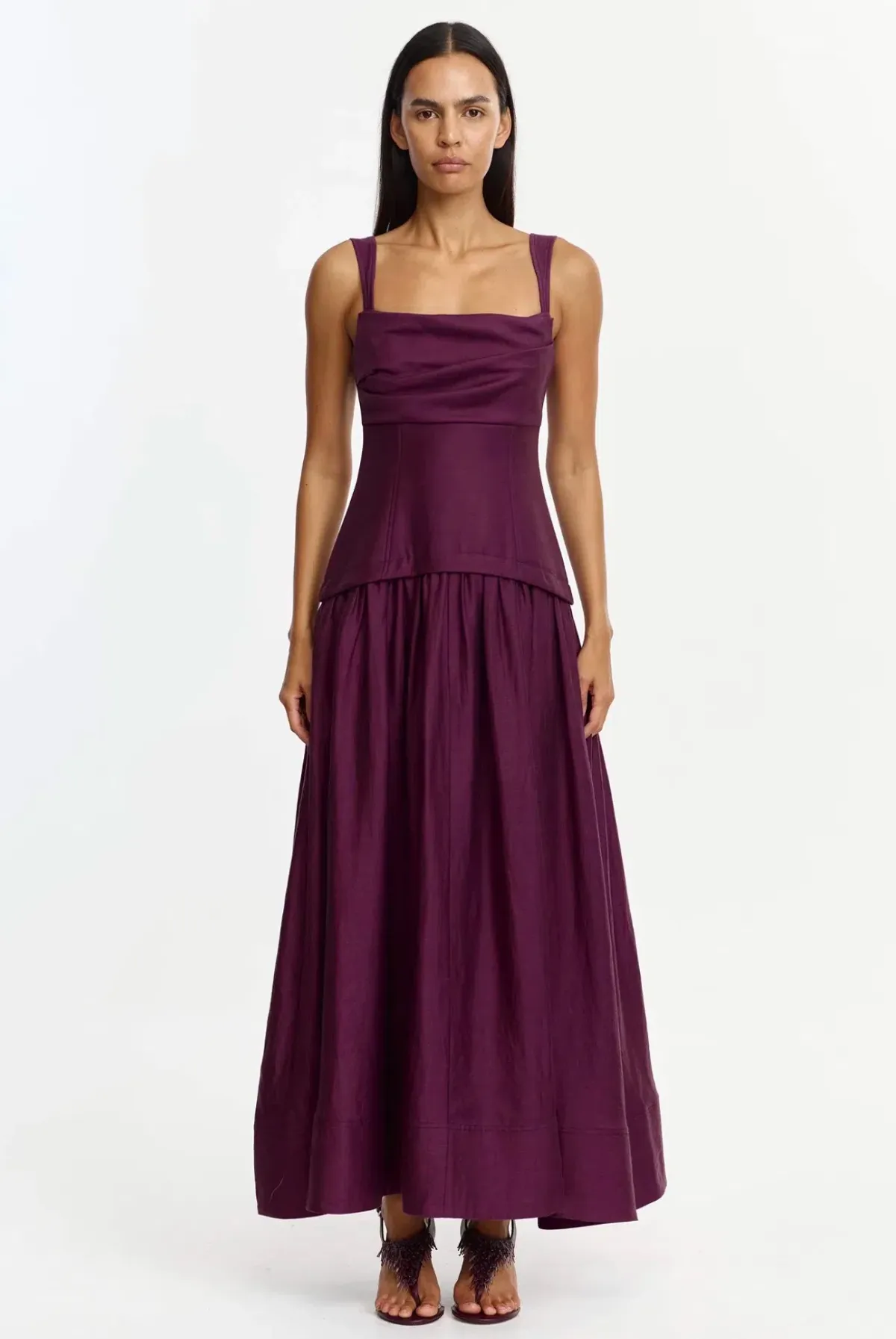 Acler Reeve Maxi Dress size 14 Fig - Image 1