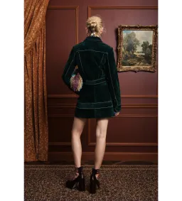 Alemais Johnny Jacket Size AU6 and Skirt Size AU8 Set in Forest Green for rent on The Volte - image 3
