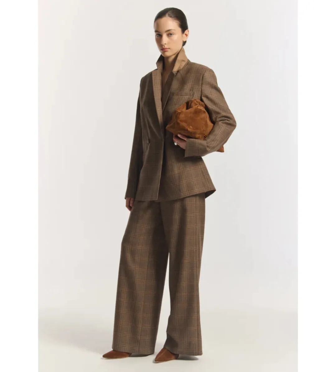 Viktoria & Woods Academia Blazer and Clement Pants Set in Tapestry Check Size AU8 for rent on The Volte - main image