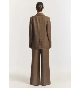 Viktoria & Woods Academia Blazer and Clement Pants Set in Tapestry Check Size AU8 for rent on The Volte - image 3