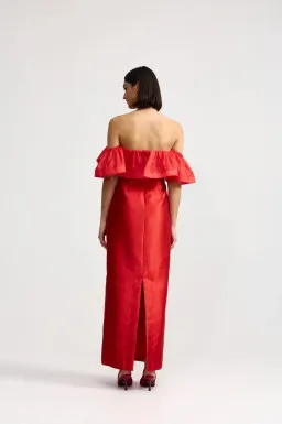 Aston Studio Primrose Dress in ruby for rent on The Volte - image 2