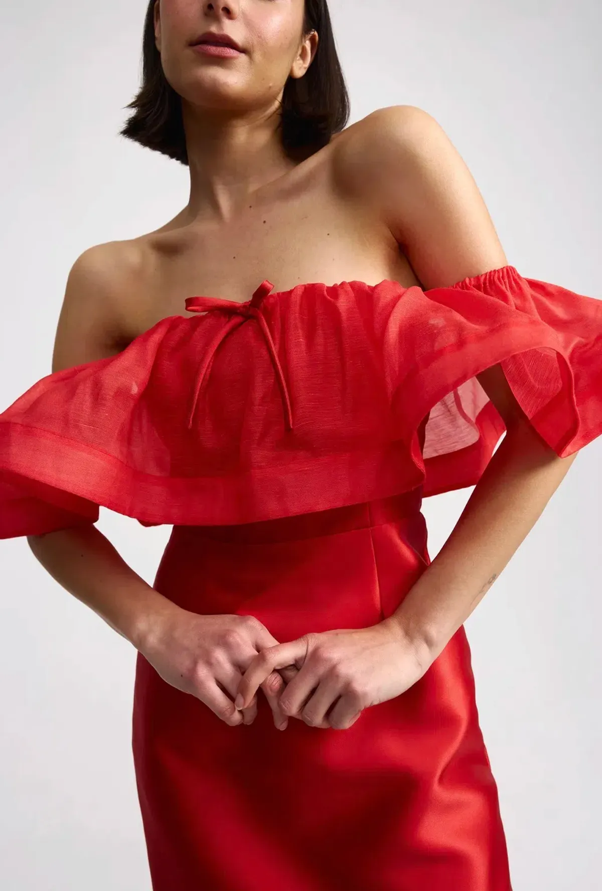Aston Studio Primrose Dress in ruby - Image 3