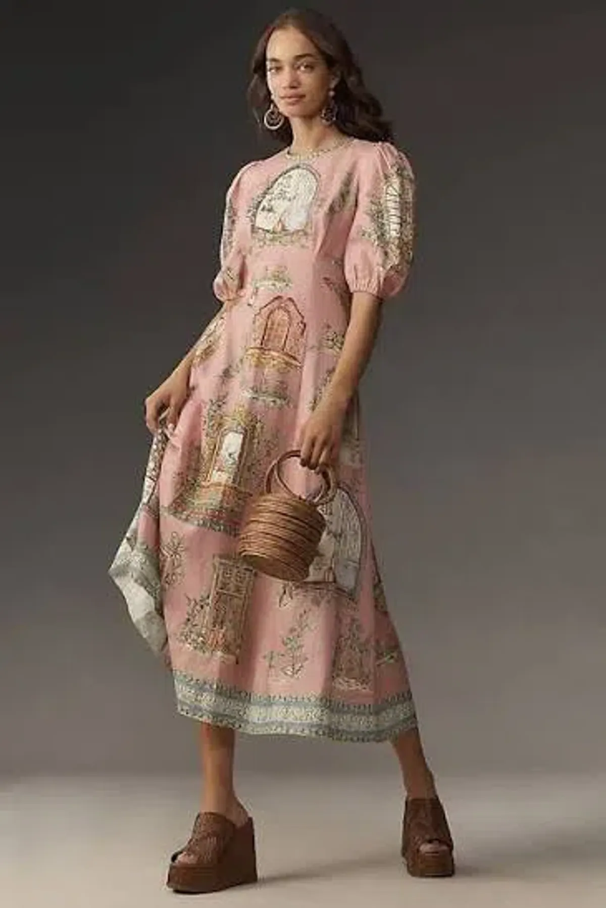 Alemais Monte Midi Dress Size AU 14 - Image 4