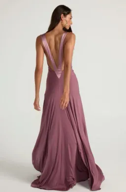 Ance Gria Rosa Gown in Mauve Size 6 for rent on The Volte - image 2