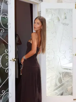 Manning Cartell Double Time Pleat Dress | Size 4 for rent on The Volte - image 2