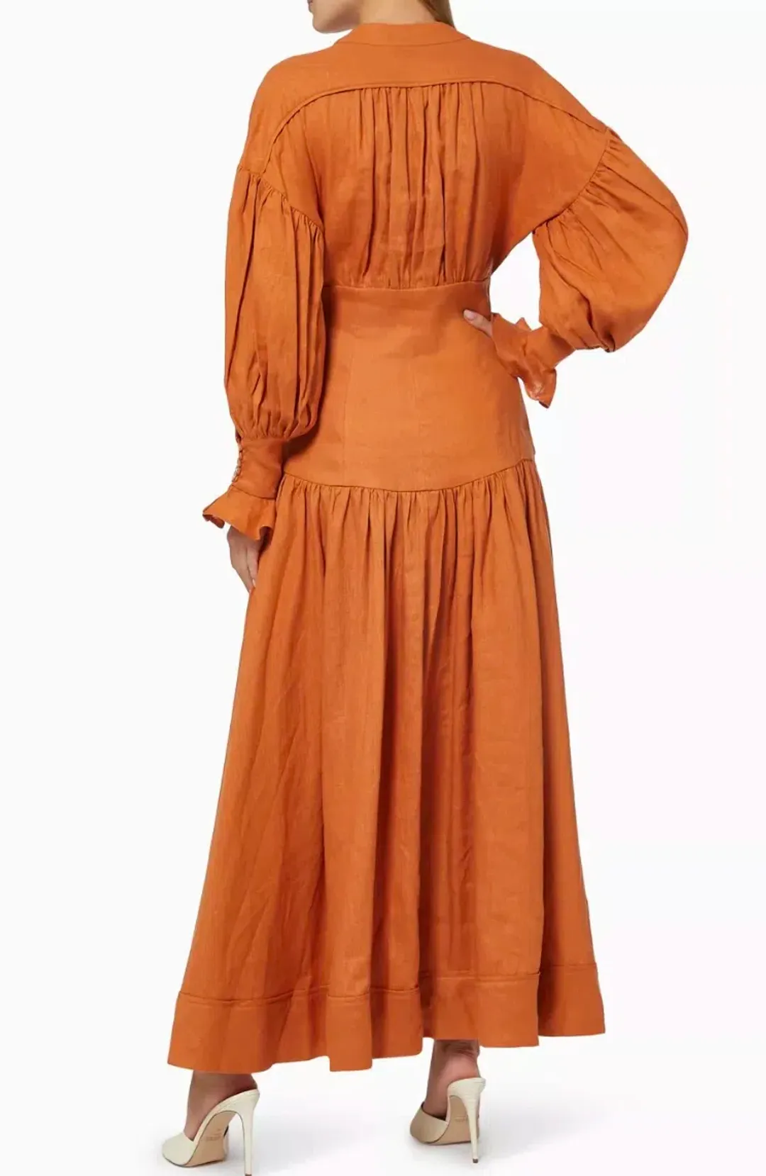 Alemais Holly Tie Side Midi Dress size 10 for rent on The Volte - main image