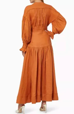 Alemais Holly Tie Side Midi Dress size 10 for rent on The Volte - image 3