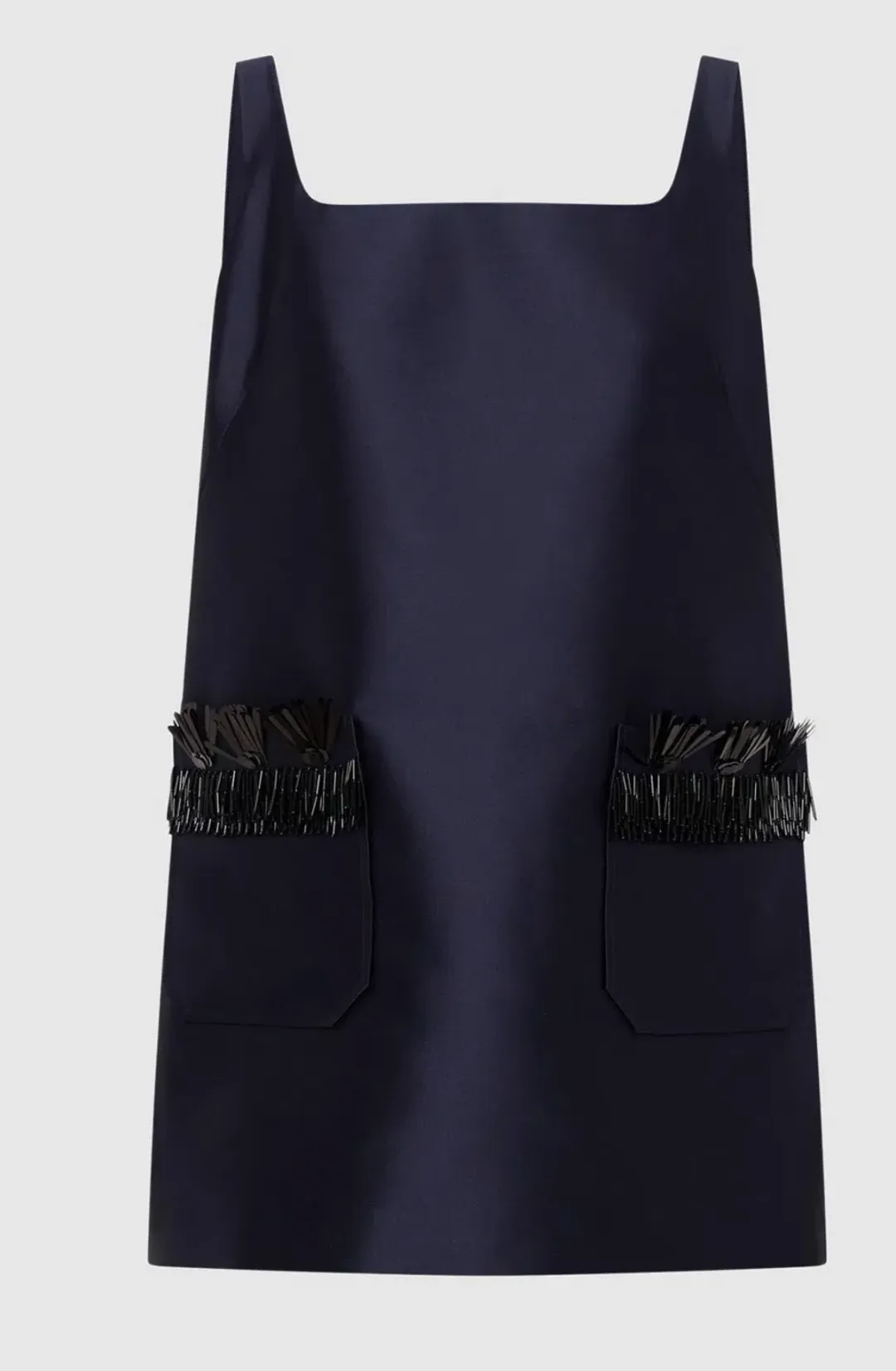 Oroton fringe beaded mini dress size 10 for rent on The Volte - main image