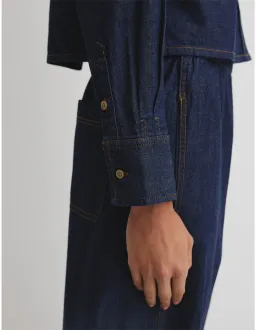 Country Road Pocket Denim Shirt Size 4 Indigo Rinse for rent on The Volte - image 2
