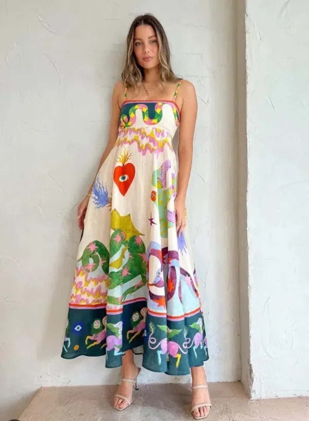 Alemais Seeker Sun Dress Print Size 10 - Image 2