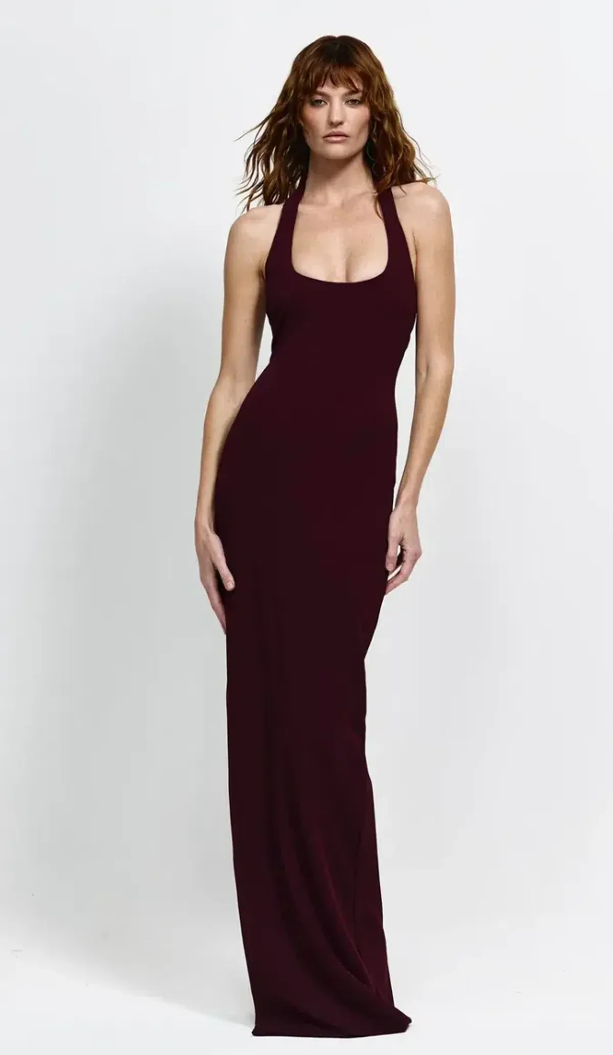 EFFIE KATS MYLA GOWN IN WINE SIZE 8 for rent on The Volte - main image