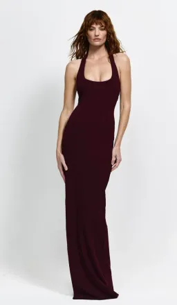EFFIE KATS MYLA GOWN IN WINE SIZE 8 for rent on The Volte - image 1
