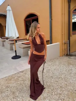 Natalie Rolt Bronte Top and Evelyn Maxi Skirt Set Size 0 (6-8) for rent on The Volte - image 2