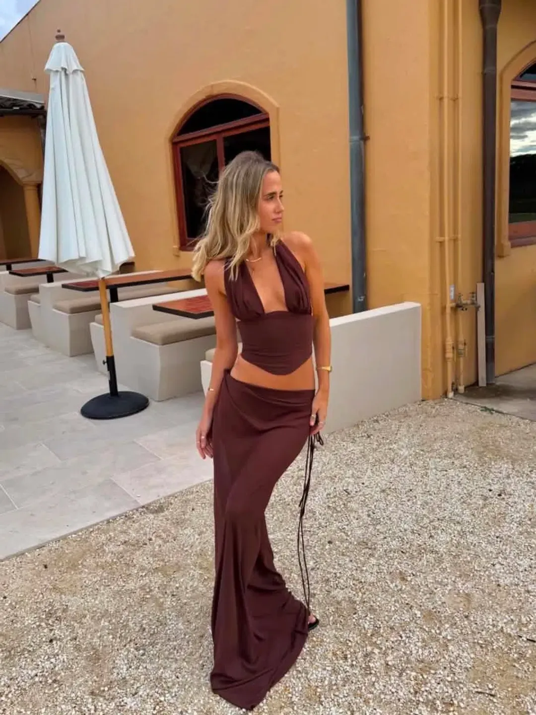 Natalie Rolt Bronte Top and Evelyn Maxi Skirt Set Size 2 (10) for rent on The Volte - main image
