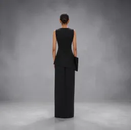 Rachel Gilbert Rick Gown in Black Size 1/8 for rent on The Volte - image 3