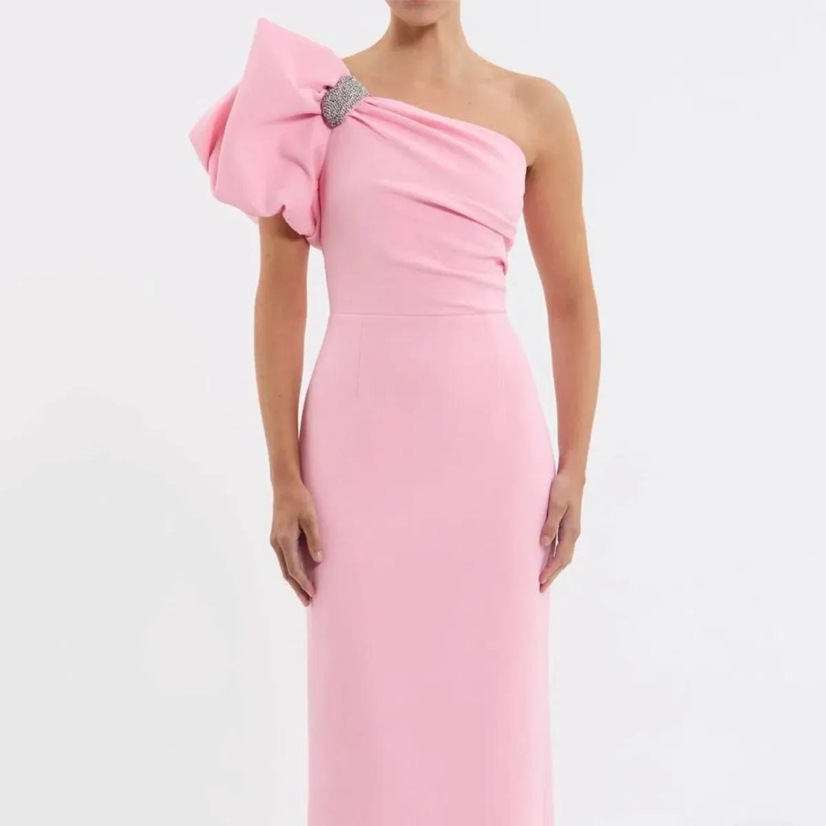 💗 REBECCA VALLANCE Isabella Gown in Pastel Pink - Size 12 💗 for rent on The Volte - main image
