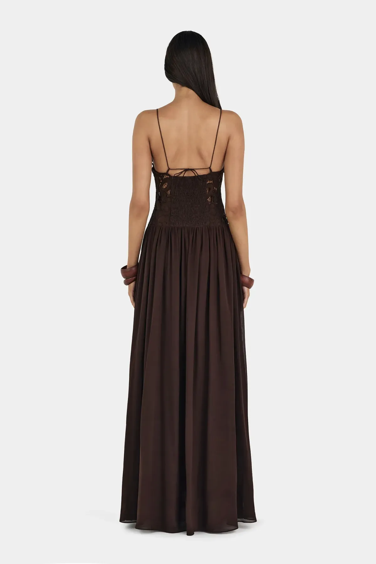 Hansen and Gretel Stephanie Maxi Dress Size M in Brown - Image 5