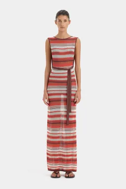 Sir The Label Coastline Tie Dress in Red Stripe Size 1 / AU 8 for rent on The Volte - image 4