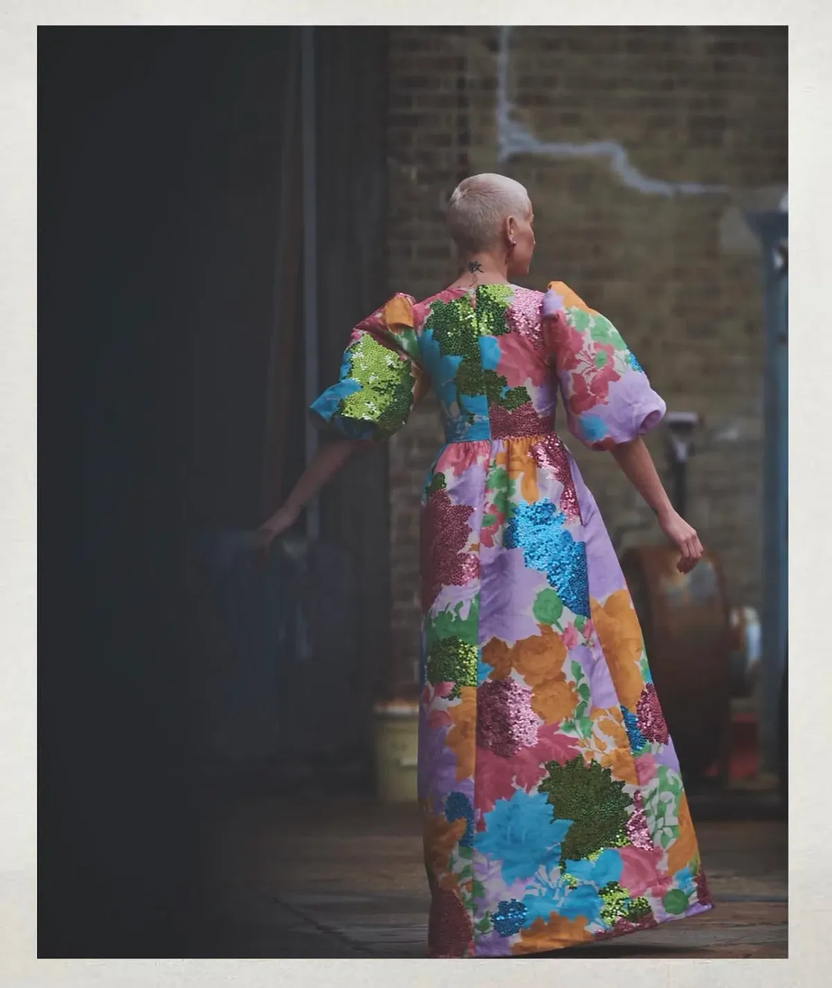 Stine Goya Floral Print Mikado Gown - size Small - Image 4