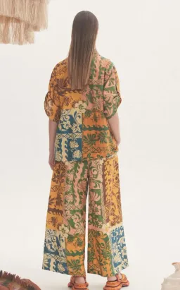 Alemais Archie Linen Top & Pant Set Multi Size 10 for rent on The Volte - image 5