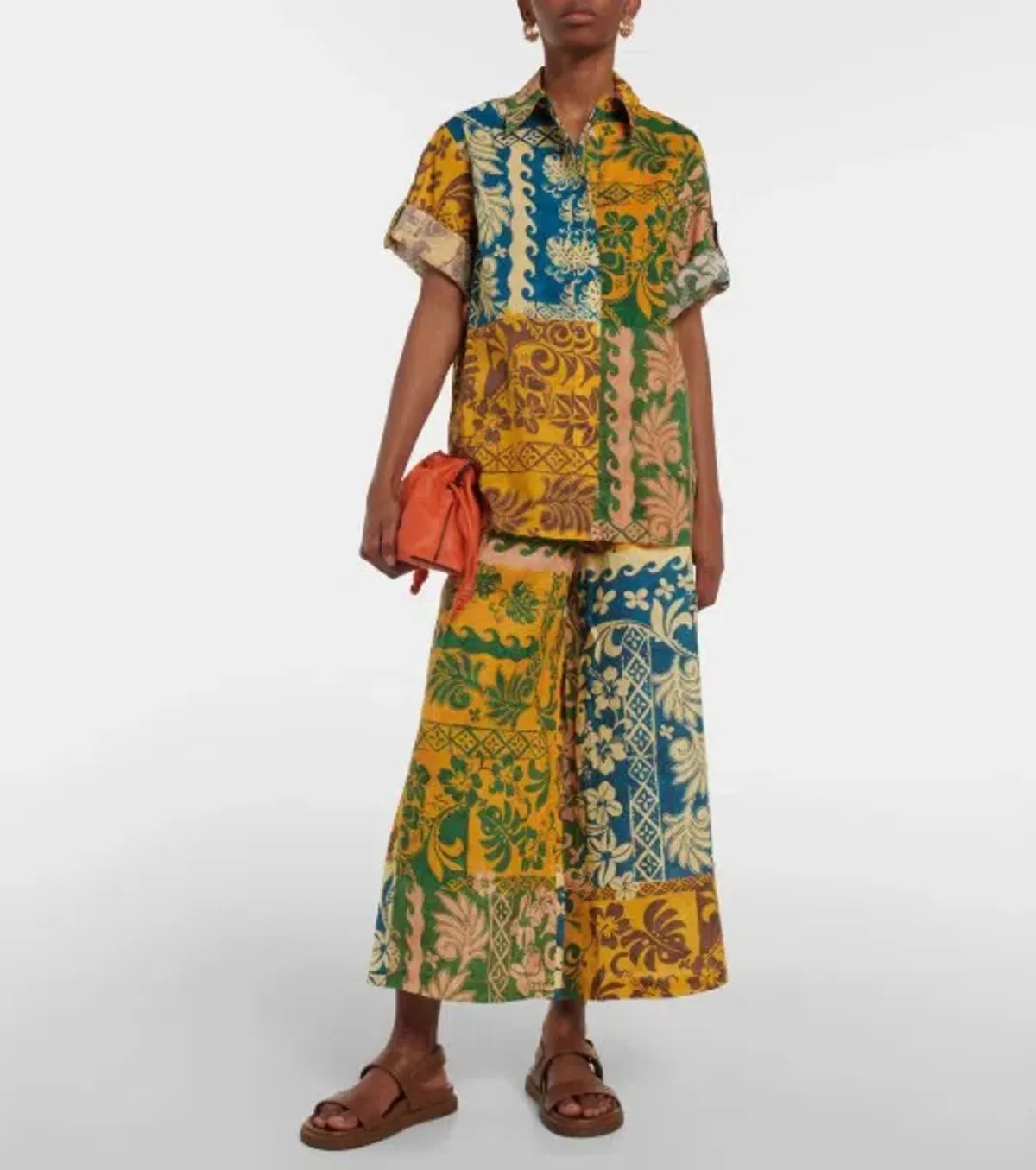Alemais Archie Linen Top & Pant Set Multi Size 10 - Image 1
