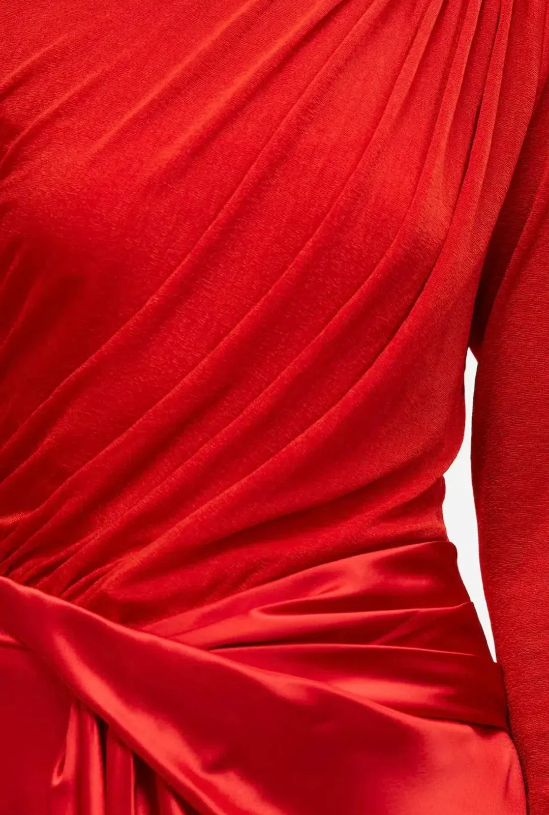 Acler Hertfordshire Red Longsleeve Maxi Gown for rent on The Volte - main image