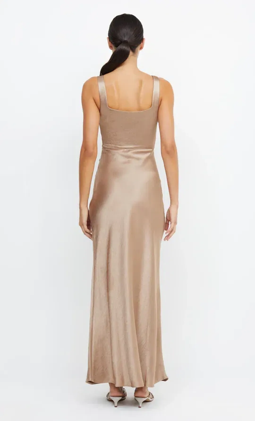 Bec + Bridge dreamer square neck dress golden size 6 for rent on The Volte - main image