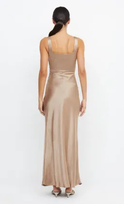 Bec + Bridge dreamer square neck dress golden size 6 for rent on The Volte - image 2