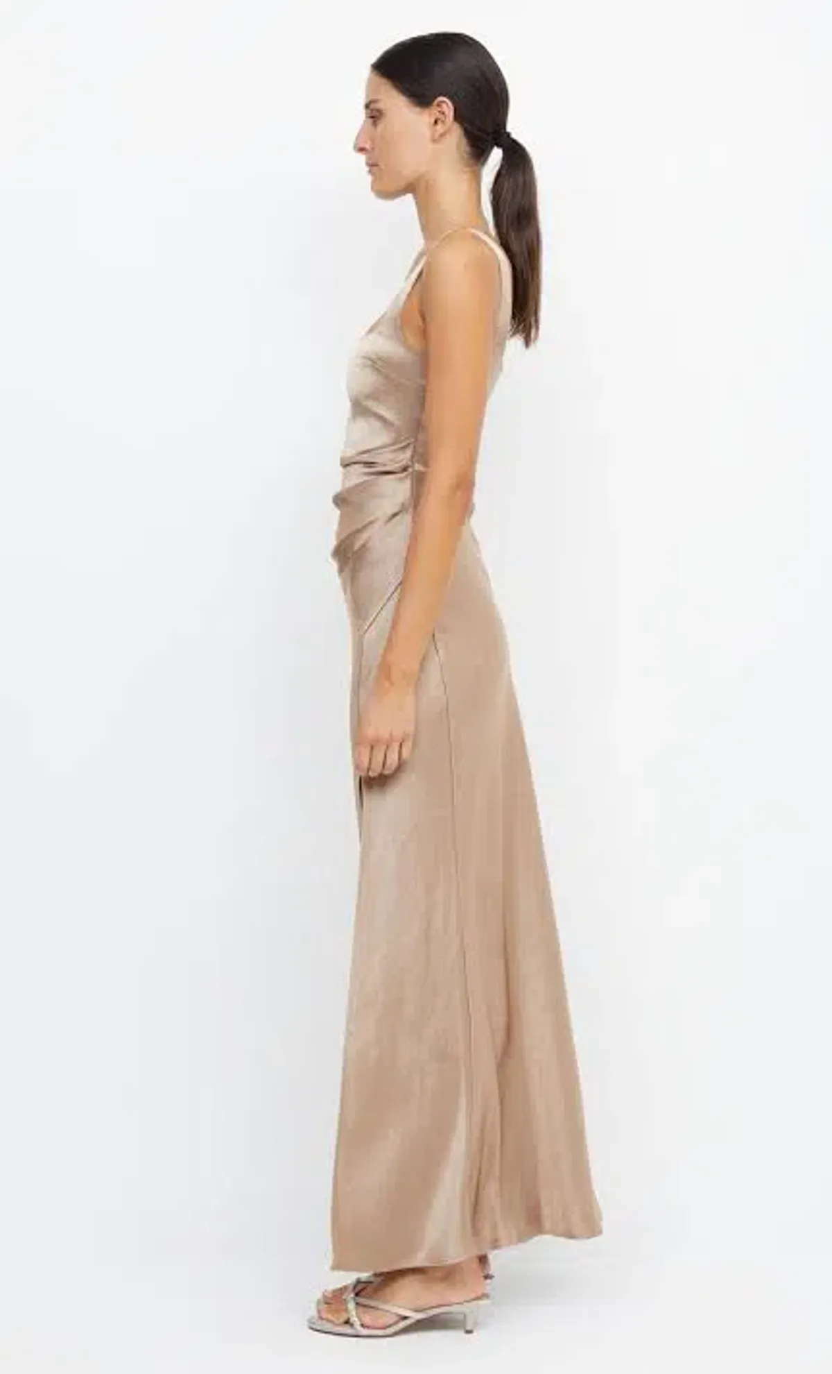 Bec + Bridge dreamer square neck dress golden size 6 - Image 3