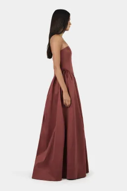 Hansen + Gretel Audrey Gown Pinot for rent on The Volte - image 4