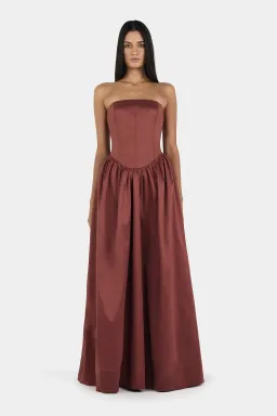 Hansen + Gretel Audrey Gown Pinot for rent on The Volte - image 1