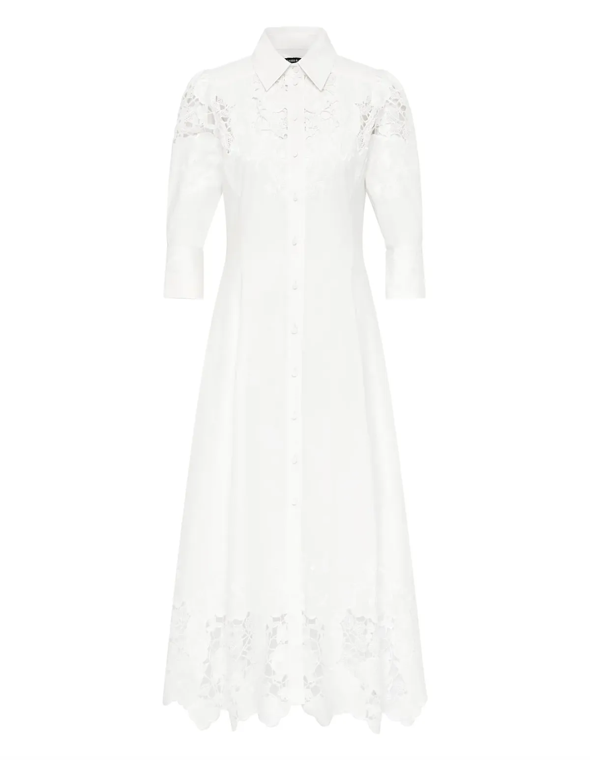 Moss & Spy Lyla Shirt Dress Size 16 AU White - Image 5