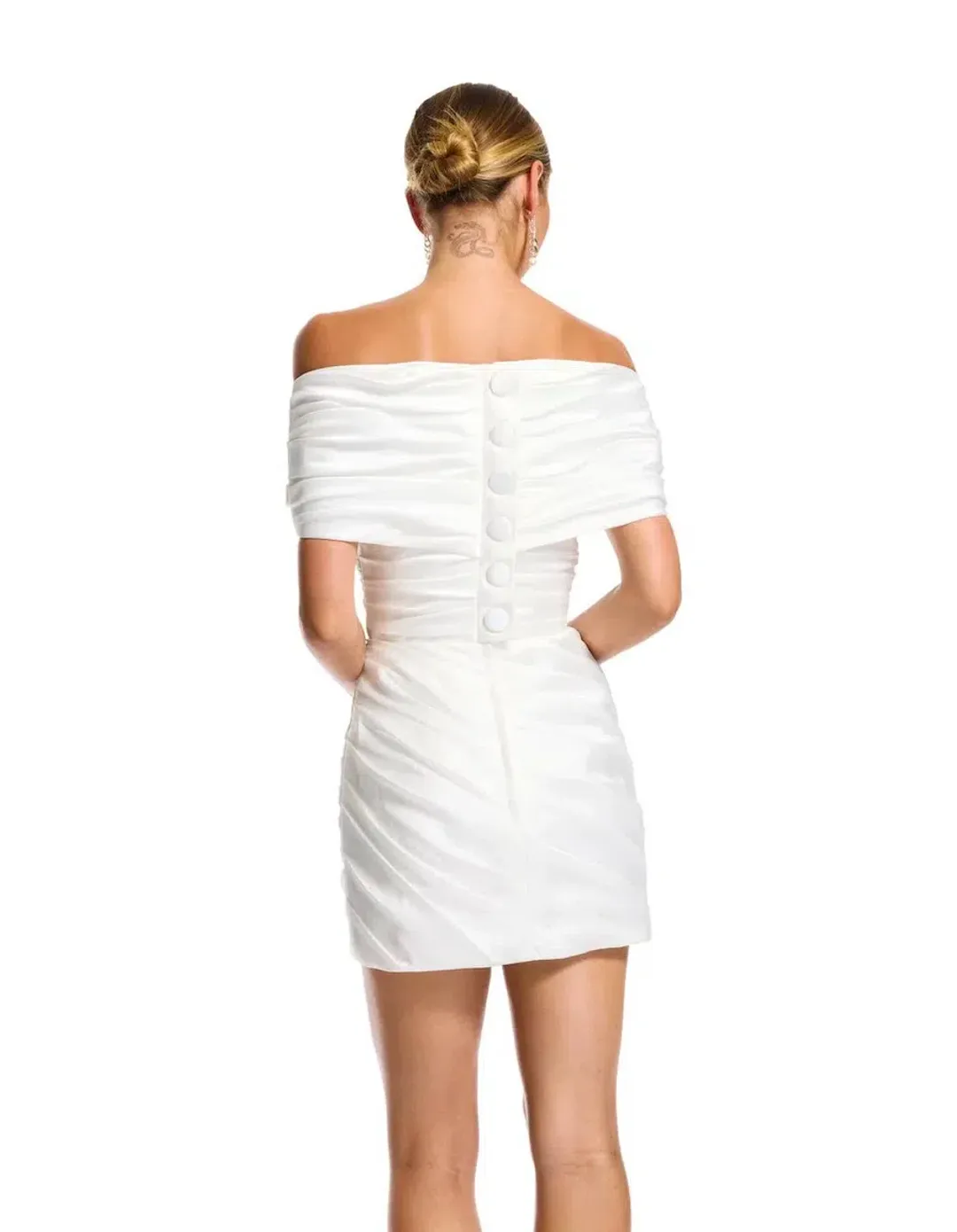 KYHA Studios Yves Mini Dress Ivory Size 3/AU 8 for rent on The Volte - main image