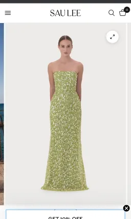 Sau Lee Courtney Beaded Dress size S for rent on The Volte - image 1