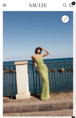 Sau Lee Courtney Beaded Dress size S for rent on The Volte - image 2