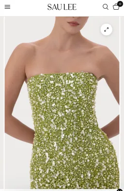 Sau Lee Courtney Beaded Dress size S for rent on The Volte - image 3