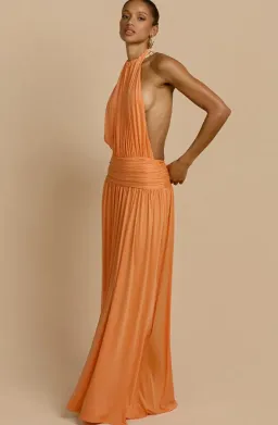 Arcina Ori Santina Dress in Tangerine Size XS/6 for rent on The Volte - image 2