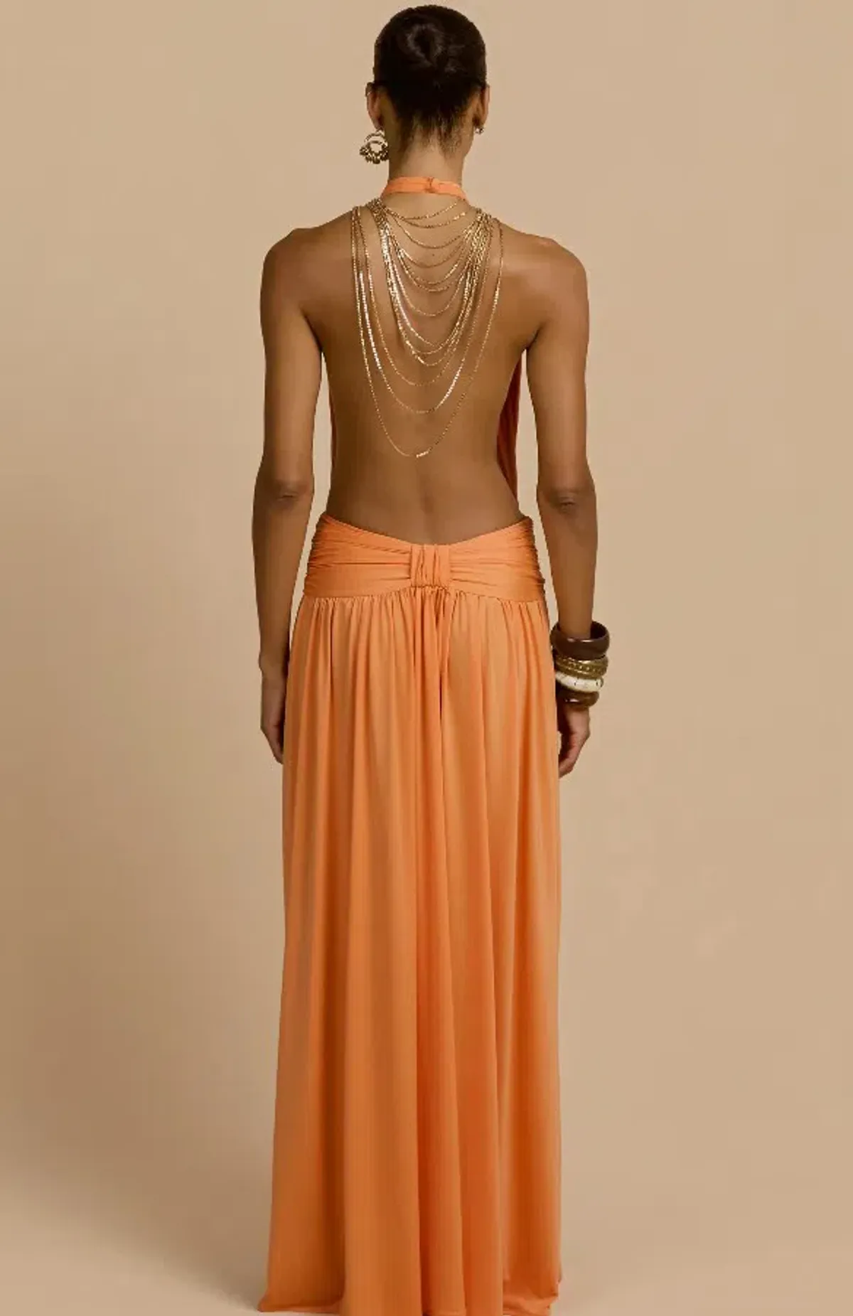 Arcina Ori Santina Dress in Tangerine Size XS/6 - Image 3