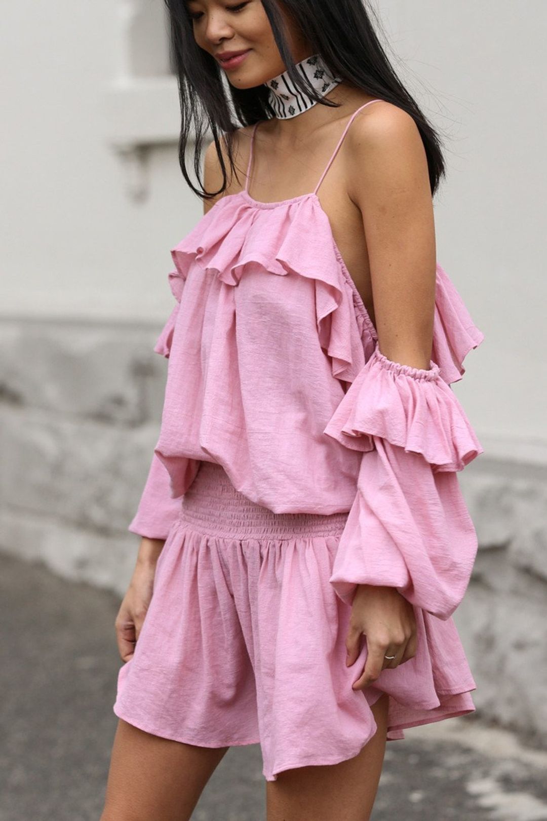 STEELE | Savannah Mini Dress in Pink | Size 8 SOLD OUT for rent on The Volte - main image