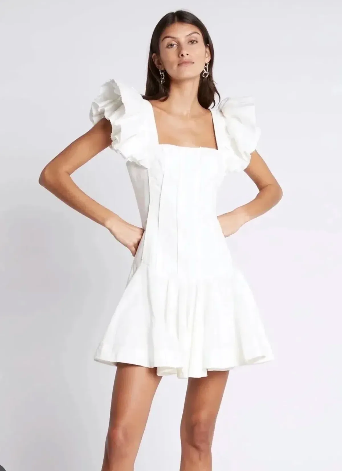 Aje breathless frill mini dress - Image 1
