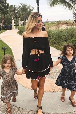 Majorelle Calypso Top and Mini Skirt Set Black Size 6 for rent on The Volte - image 5