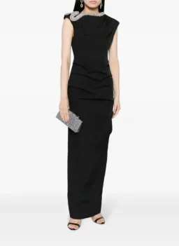 Rachel Gilbert Farley Gown Black 4/AU14 for rent on The Volte - image 5