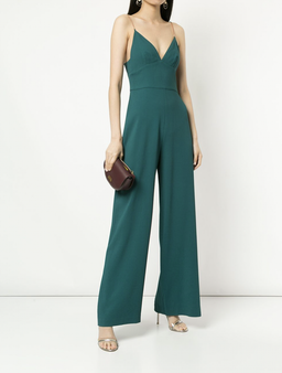 Ginger and Smart green jumpsuit for rent on The Volte - image 1