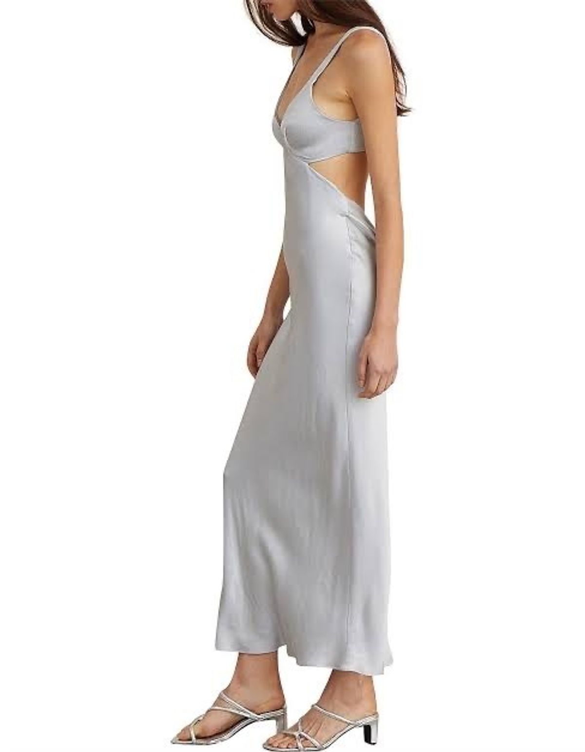 Bec & Bridge Caroline Cut Out Midi Dress Blue Size 8 - Image 2