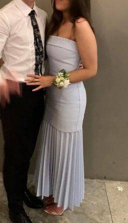 LINEAR CREPE PLEAT STRAPLESS DRESS for rent on The Volte - image 5