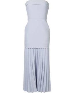LINEAR CREPE PLEAT STRAPLESS DRESS for rent on The Volte - image 2
