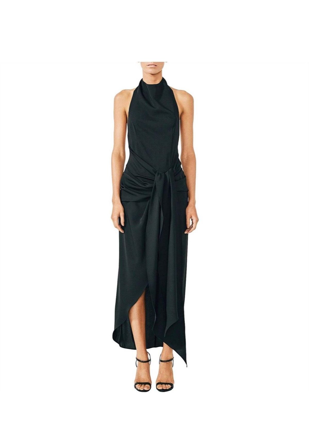 Voltaire Backless Draped Midi Dress for rent on The Volte - main image