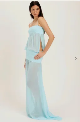Ance Gria Romeo Gown Aqua - Size L for rent on The Volte - image 1